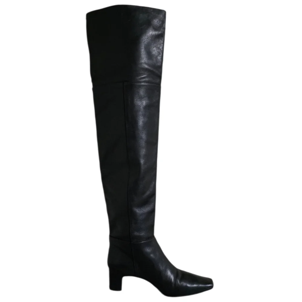 Reformation Ruby Over The Knee Boot in Black Size 7